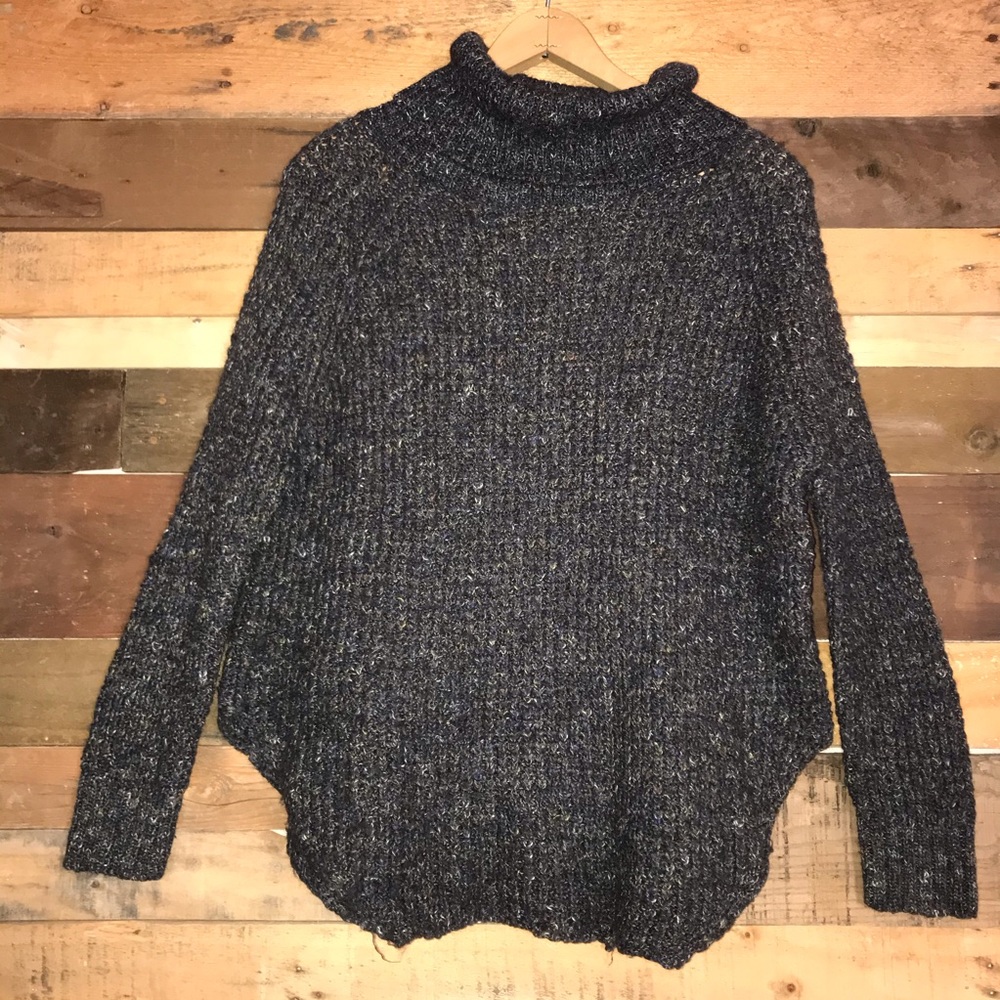Free People Tweedy Wool Turtleneck Sweater - Picture 3 of 8